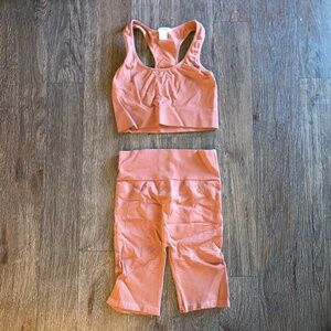 Bozzolo size small medium two piece athletic set